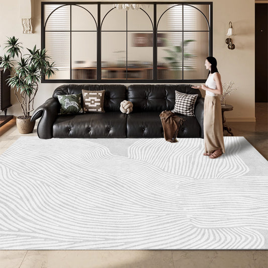 【New Arrivals】Minimalist Living Room Area Rug丨Study Sofa & Coffee Table Waterproof & Stain-Resistant Mat丨Bedside Rug for Bedroom